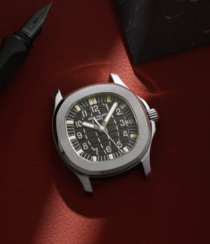rare Patek Philippe Aquanaut 5066A-001 Stainless Steel preowned watch at A Collected Man London