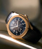 rare Patek Philippe Aquanaut Travel Time 5164R-001 Rose Gold preowned watch at A Collected Man London