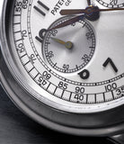 Chronograph 5070G-001 Patek Philippe White Gold preowned watch at A Collected Man London