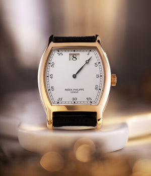 selling Patek Philippe Jump Hour 3696R Limited Edition rare 150 Anniversary pre-owned watch at A Collected Man London