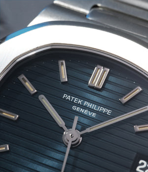 Nautilus 3800/1 Patek Philippe Platinum preowned watch at A Collected Man London