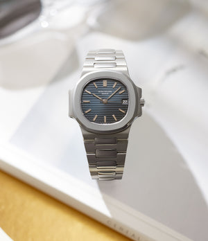 independent watchmaker Patek Philippe Nautilus 3800/1 Platinum preowned watch at A Collected Man London