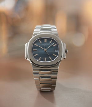 rare Patek Philippe Nautilus 3800/1 Platinum preowned watch at A Collected Man London