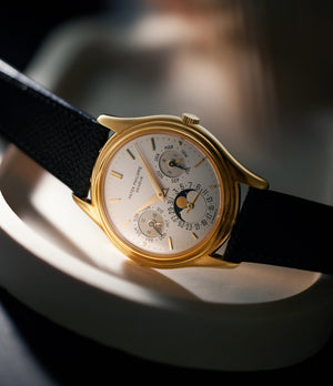 selling Patek Philippe Perpetual Calendar 3940 Yellow Gold preowned watch at A Collected Man London