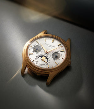 rare Patek Philippe Perpetual Calendar 3940 Yellow Gold preowned watch at A Collected Man London