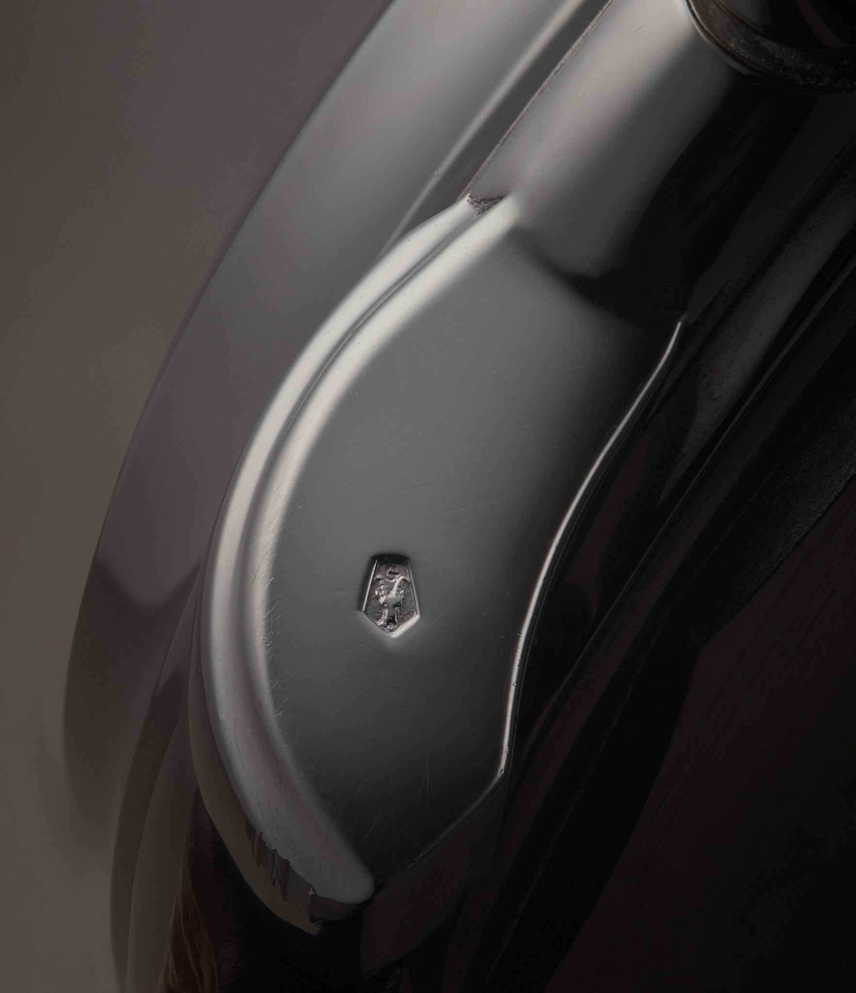 engraving face Patek Philippe Perpetual Calendar Chronograph 3970E Platinum preowned watch at A Collected Man London