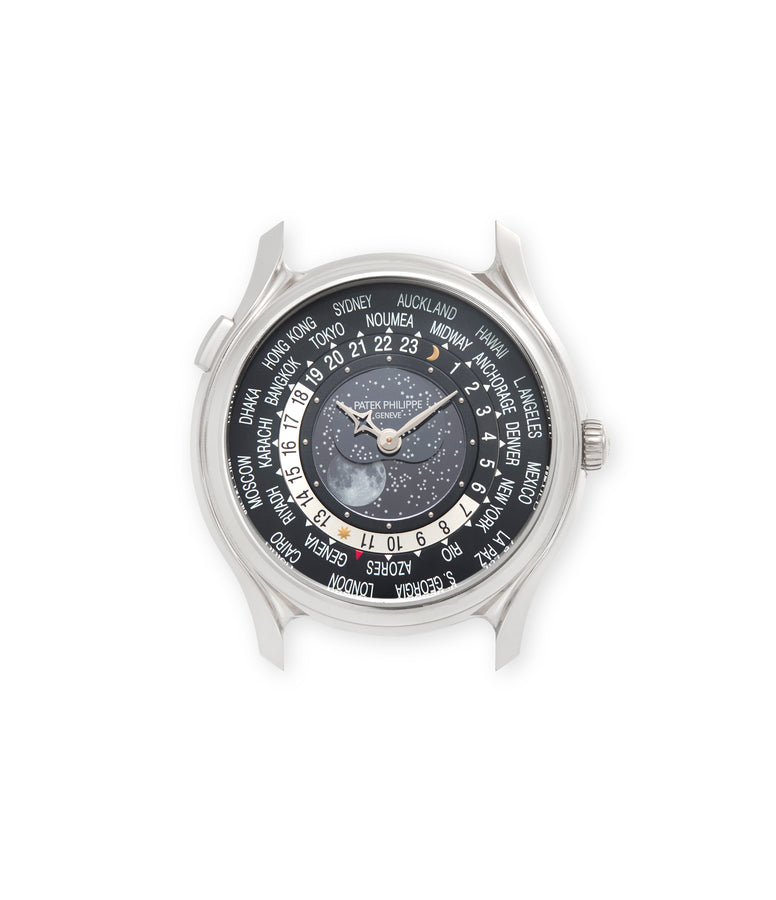 buy Patek Philippe World Time Anniversary 175th 5575G-001 White Gold preowned watch at A Collected Man London