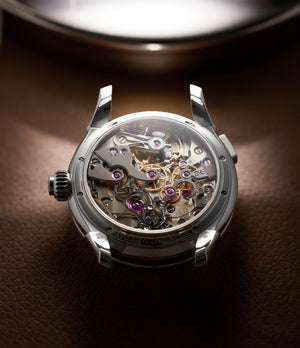 caseback Petermann Bédat Split-Seconds 2941 Platinum preowned watch at A Collected Man London