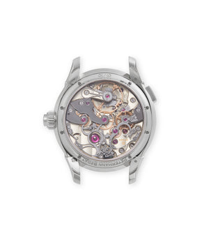 caseback Petermann Bédat Split-Seconds 2941 Platinum preowned watch at A Collected Man London