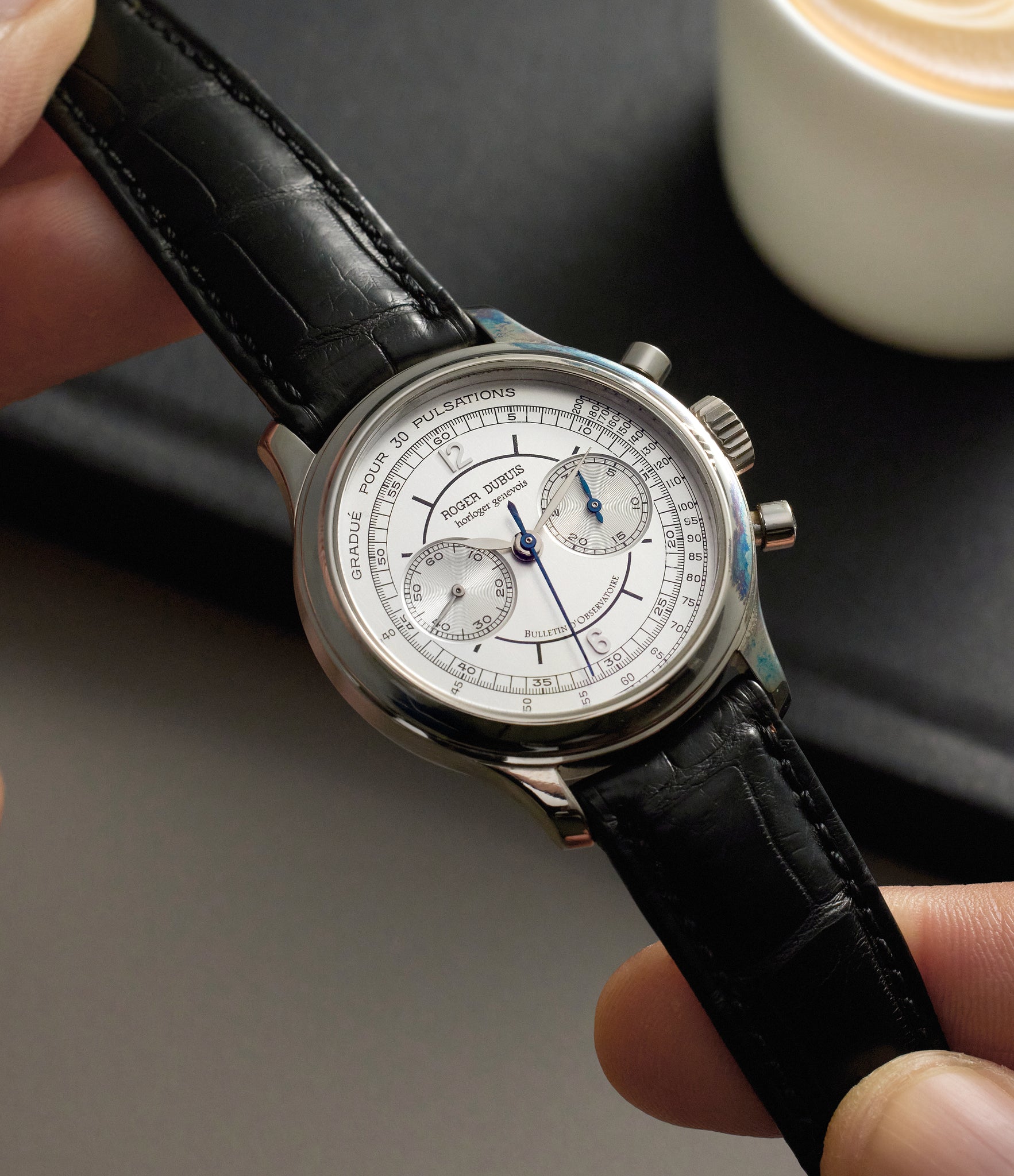 luxury rare pre-owned Roger Dubuis H37 560  White Gold preowned watch at A Collected Man London
