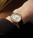 on the wrist Roger W. Smith Series 2  Yellow Gold preowned watch at A Collected Man London