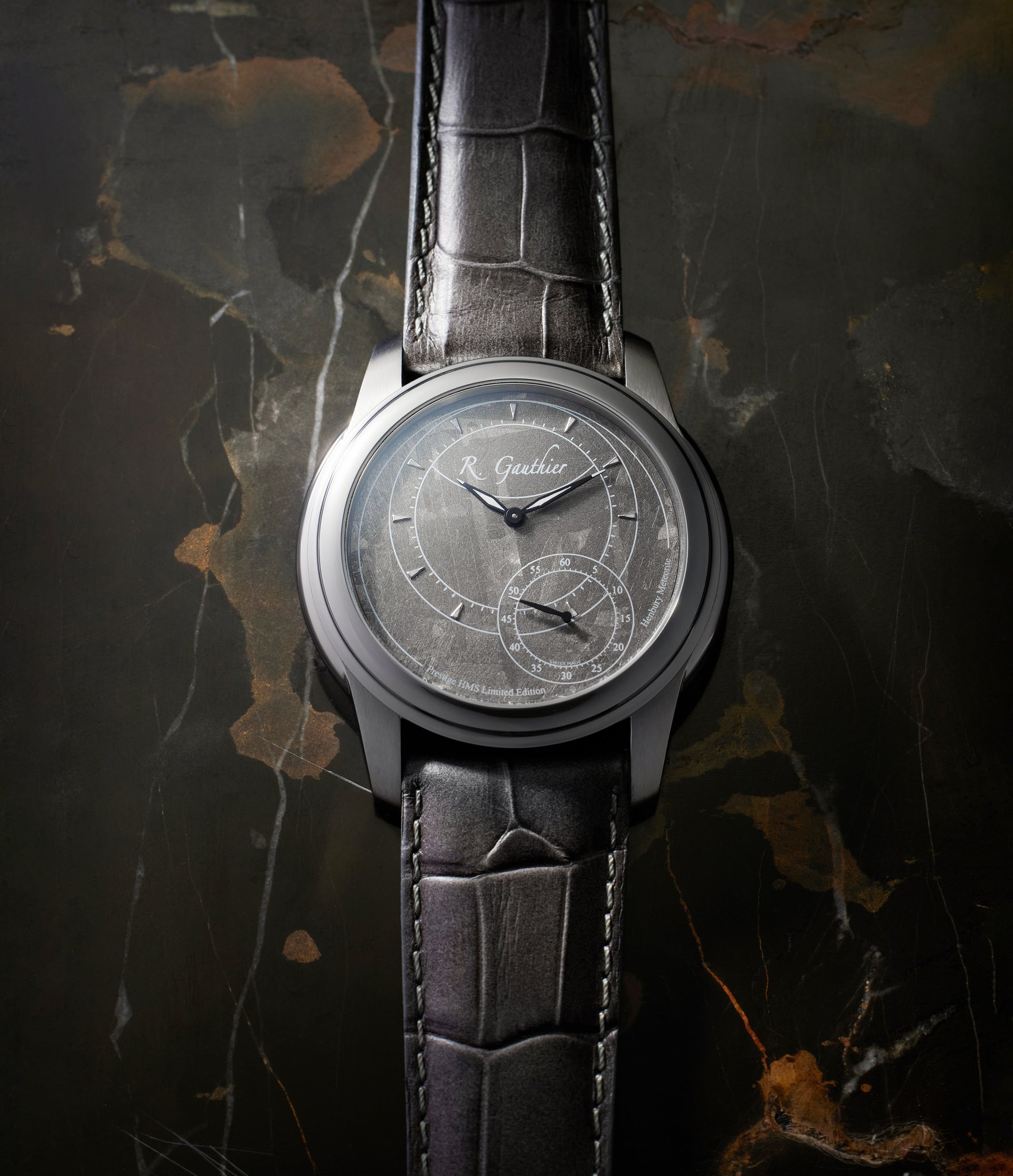 rare Romain Gauthier HMS Prestige MON00027 Stainless Steel preowned watch at A Collected Man London