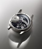 caseback Romain Gauthier HMS Prestige MON00027 Stainless Steel preowned watch at A Collected Man London