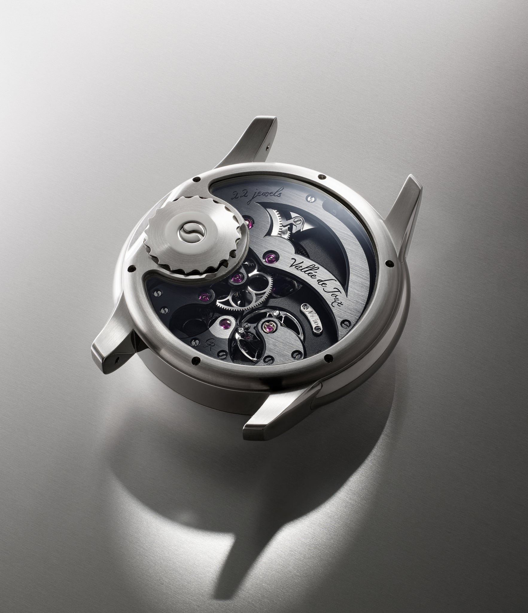 caseback Romain Gauthier HMS Prestige MON00027 Stainless Steel preowned watch at A Collected Man London