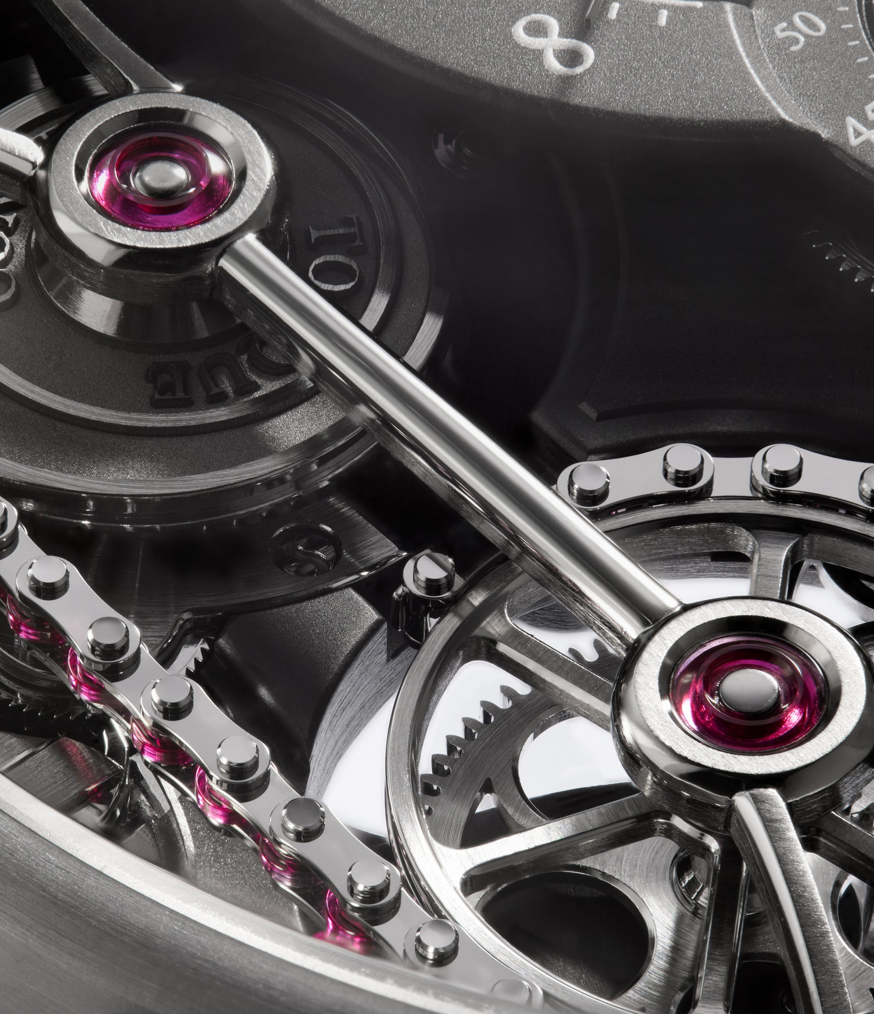 movement of Romain Gauthier Logical One  Titanium preowned watch at A Collected Man London