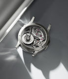 caseback Romain Gauthier Logical One  Titanium preowned watch at A Collected Man London