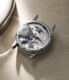 caseback Prestige HM  Romain Gauthier Platinum preowned watch at A Collected Man London