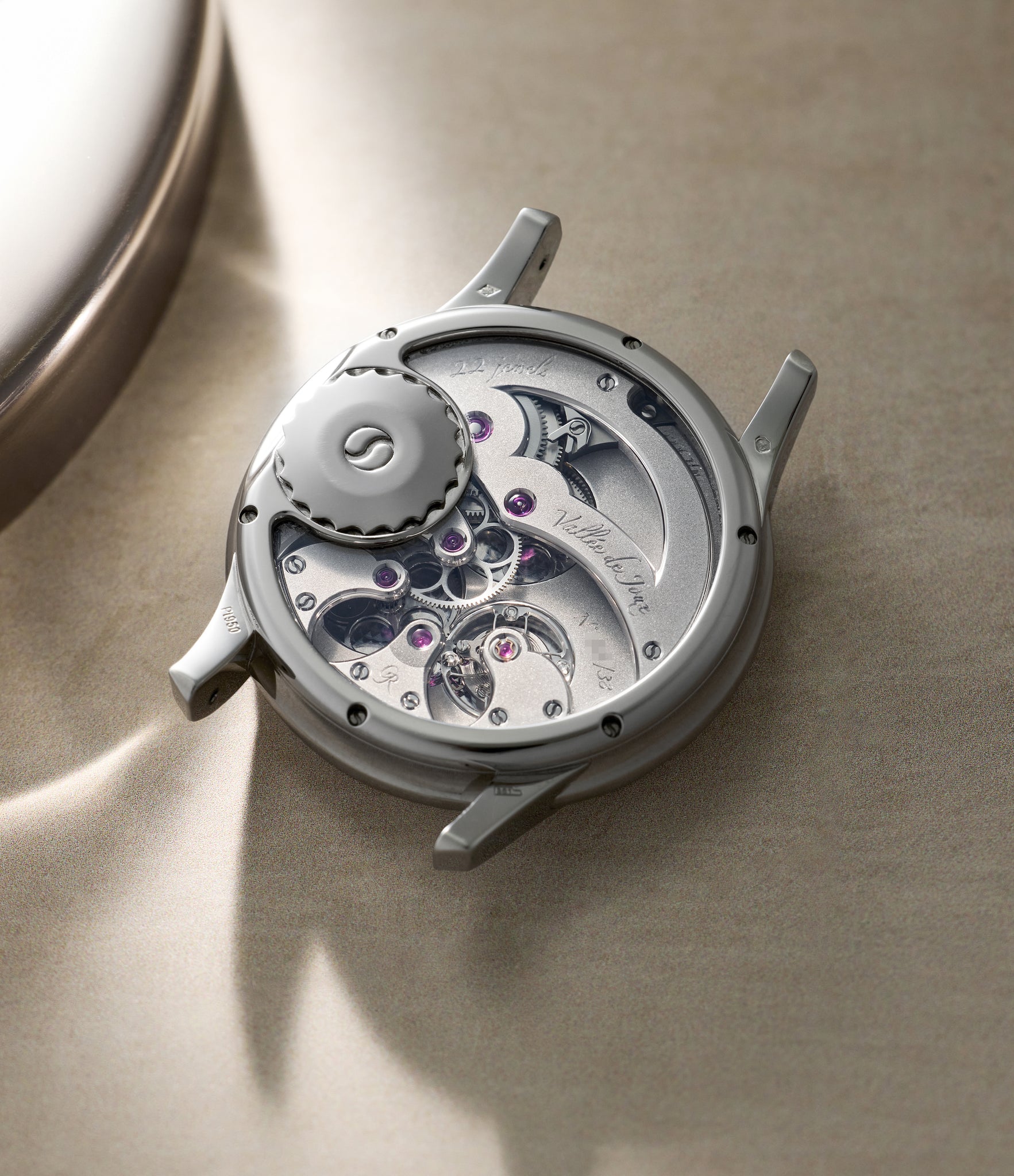 caseback Prestige HM  Romain Gauthier Platinum preowned watch at A Collected Man London