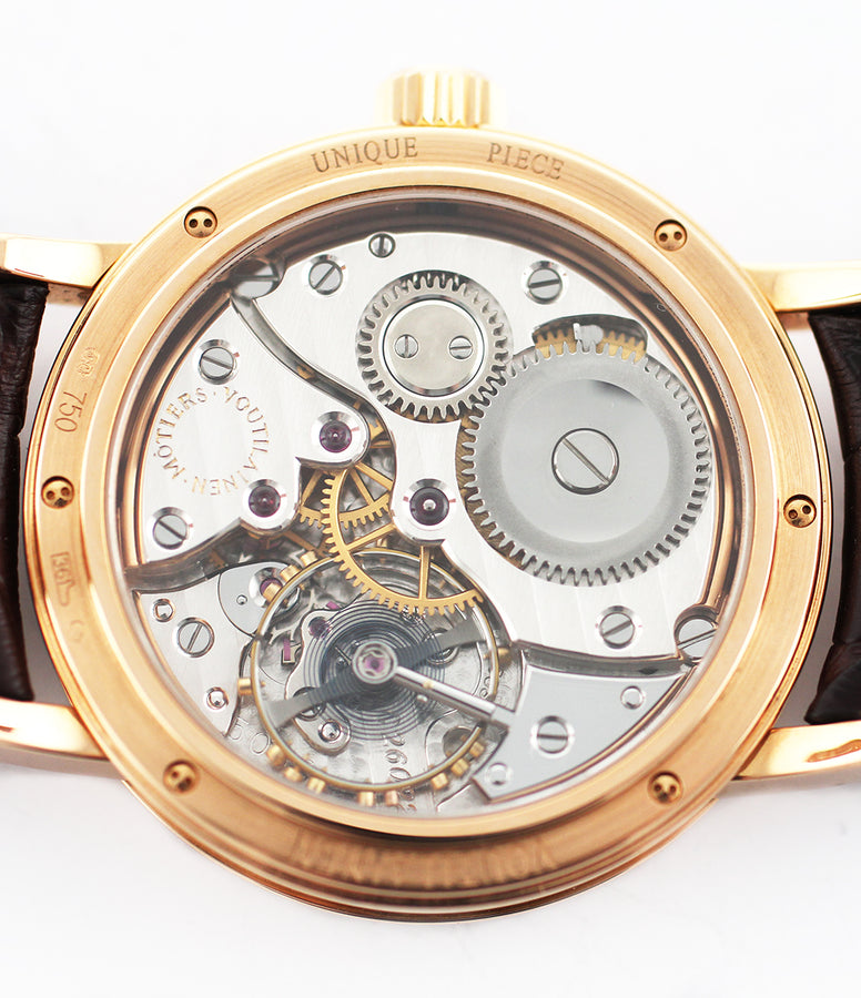 Buy & Sell  Preo-owned Voutilainen Observatoire Watch | Kari Voutilainen Observatoire open caseback | A Collected Man