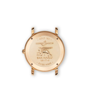 caseback Ulysse Nardin San Marco 136-77-9/PISA Yellow Gold preowned watch at A Collected Man London