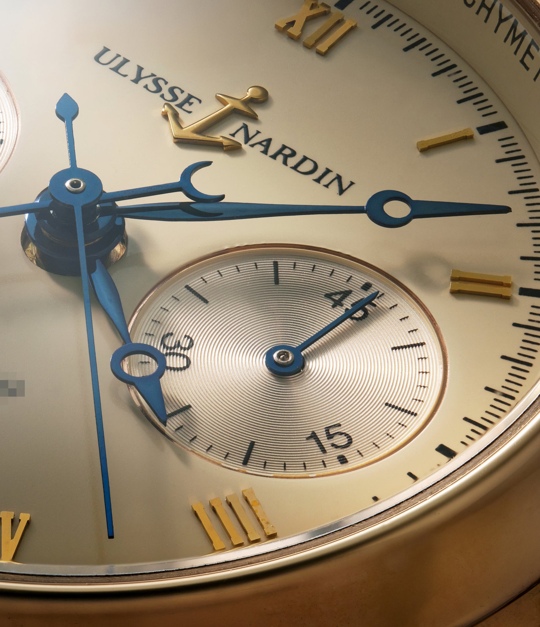 selling Ulysse Nardin Split Seconds Chronograph  Yellow Gold preowned watch at A Collected Man London