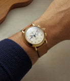 on the wrist Ulysse Nardin Split Seconds Chronograph  Yellow Gold preowned watch at A Collected Man London