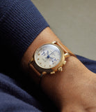 on the wrist Ulysse Nardin Split Seconds Chronograph  Yellow Gold preowned watch at A Collected Man London