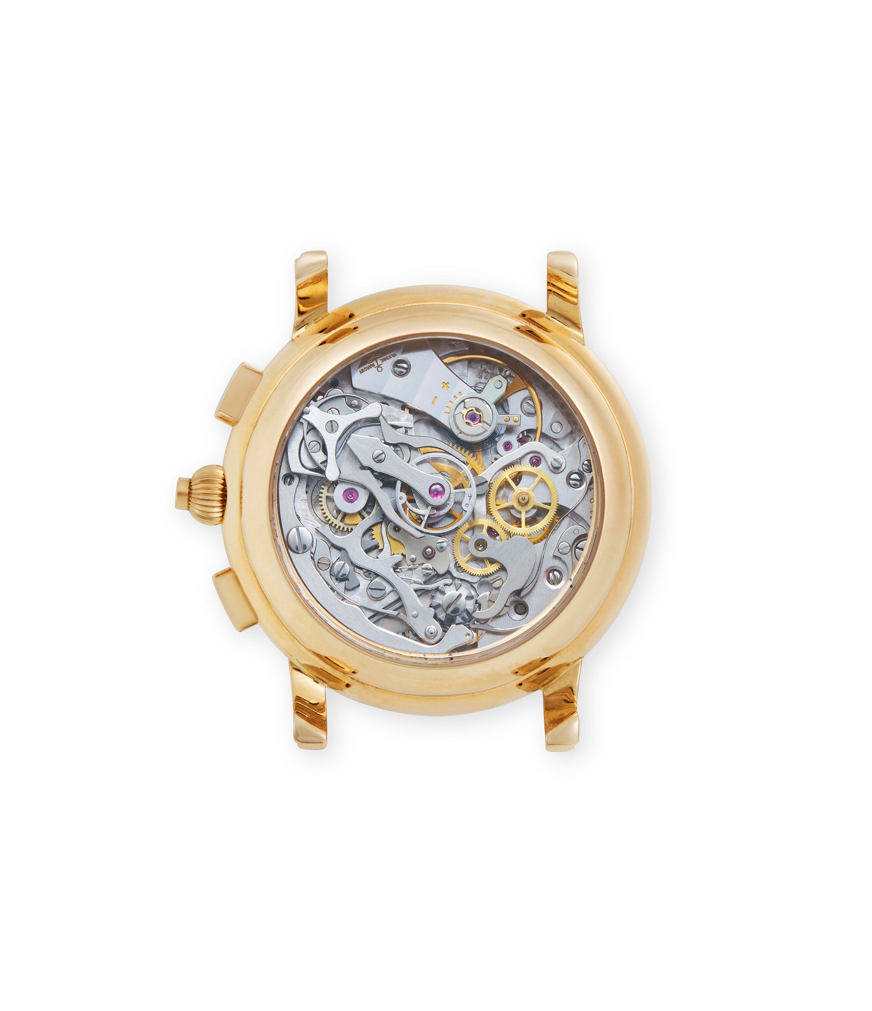caseback Ulysse Nardin Split Seconds Chronograph  Yellow Gold preowned watch at A Collected Man London