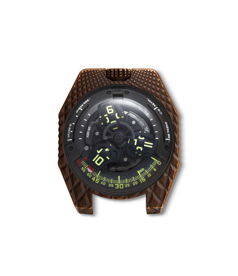 buy Urwerk T-Rex UR-100V Bronze preowned watch at A Collected Man London