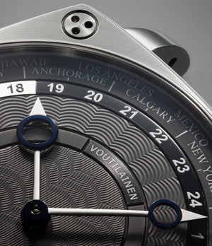 CSW "Cushion Shape Worldtime" | Stainless Steel