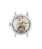 caseback Laurent Ferrier Galet Classic Tourbillon Double Spiral   White Gold preowned watch at A Collected Man London