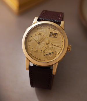 luxury A. Lange & Söhne Lange 1 112.021 Yellow Gold preowned watch at A Collected Man London