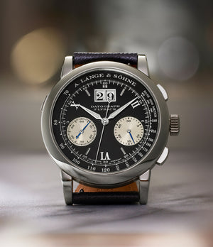 rare A. Lange & Söhne Datograph 403.035 Platinum preowned watch at A Collected Man London