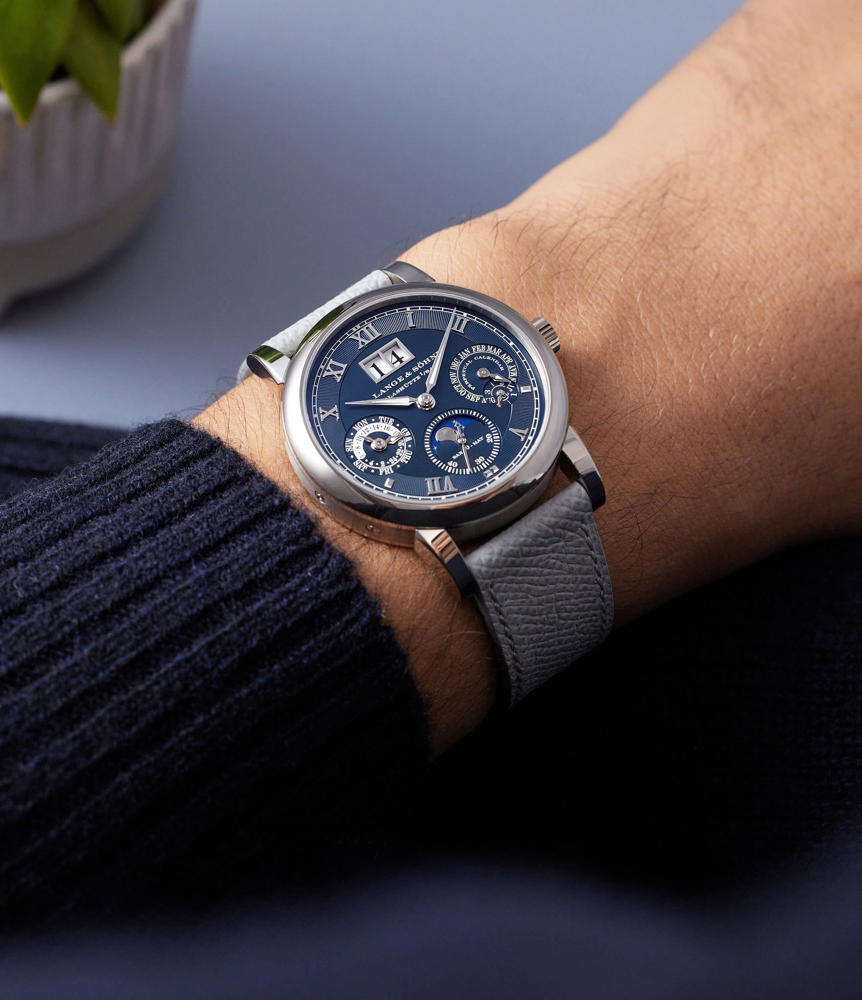 Langematik Perpetual Anniversary Edition | White Gold A._Lange__Sohne_Langematik_Perpetual_Anniversary_Edition_310.028_E__LSLS3103AG_whitegold_A_Collected_Man_London_08.jpg A Collected Man london