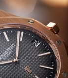 Rose Gold Audemars Piguet Royal Oak Jumbo 16202OR  preowned watch at A Collected Man London
