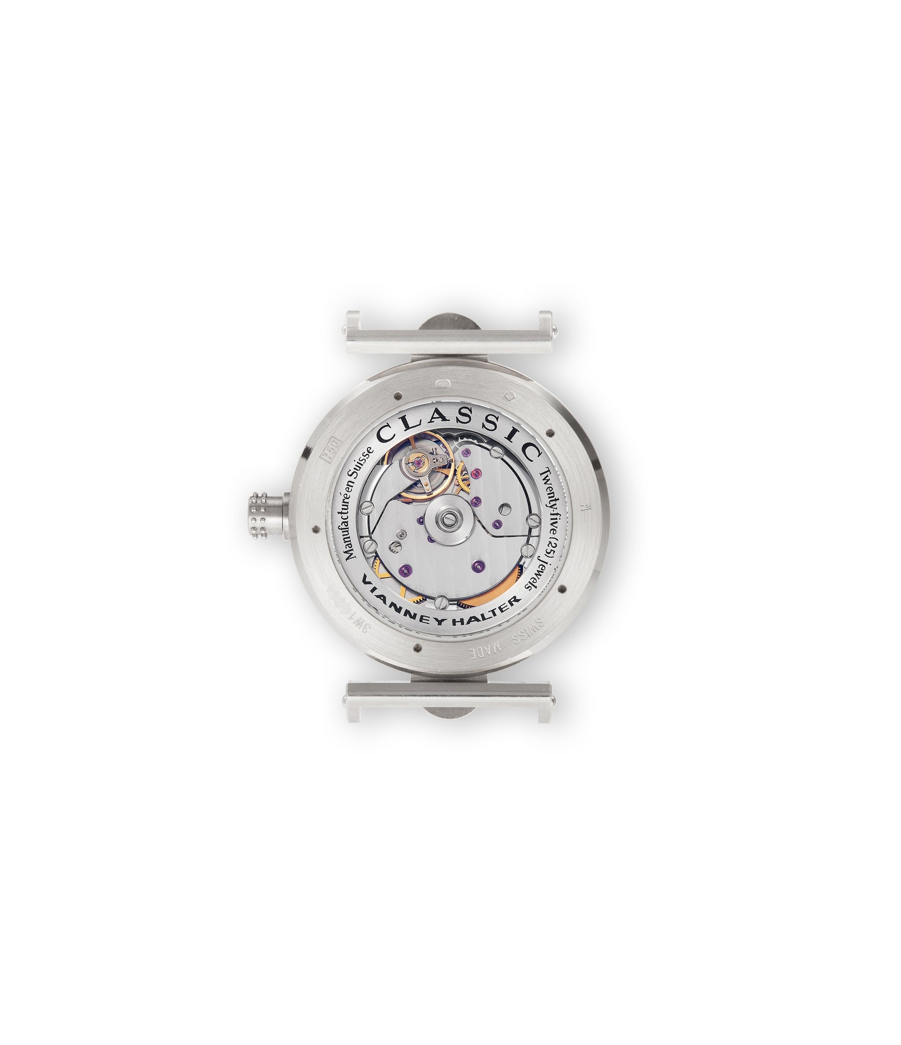 caseback Vianney Halter Classic  White Gold preowned watch at A Collected Man London