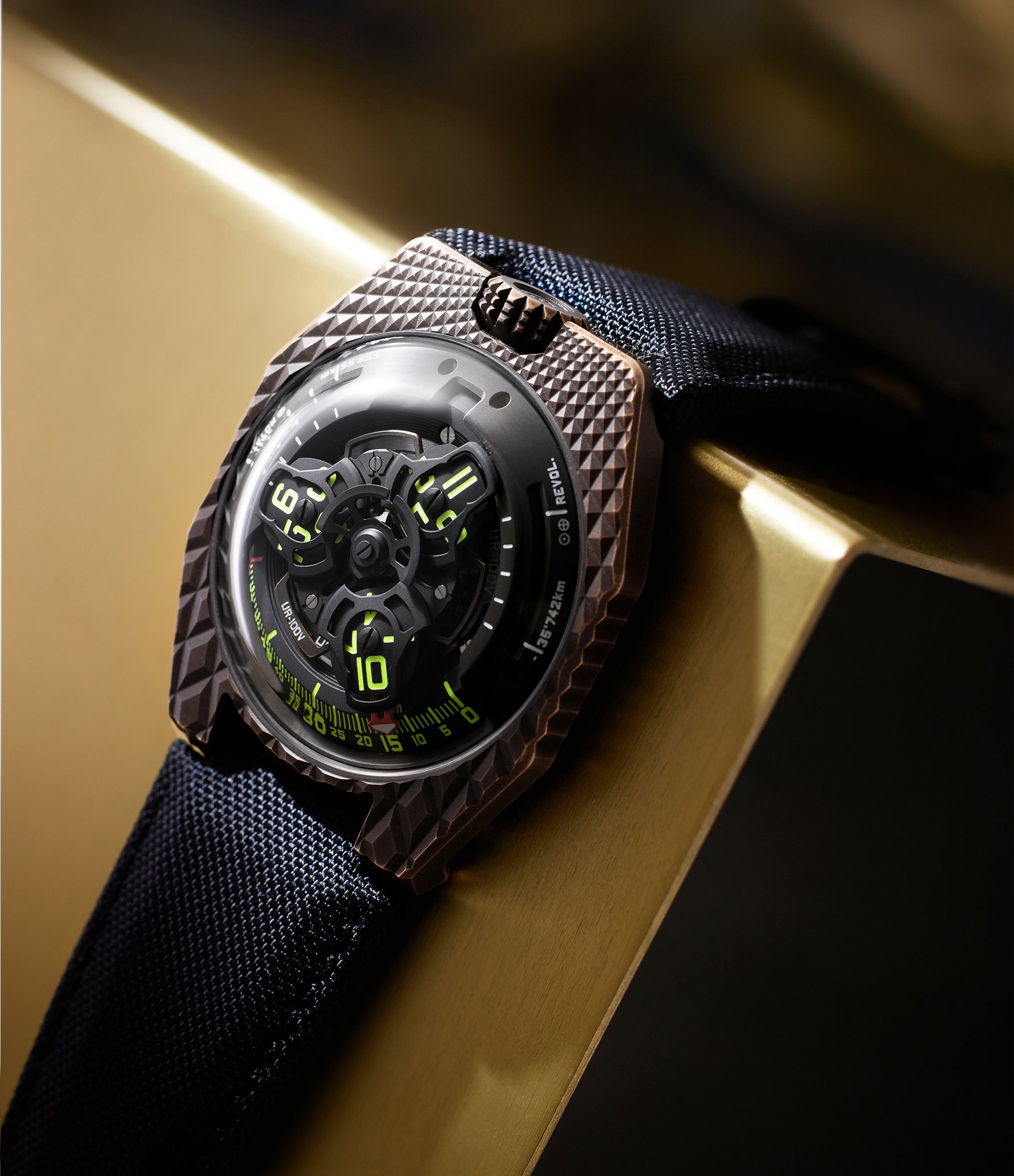 Bronze Urwerk T-Rex UR-100V  preowned watch at A Collected Man London