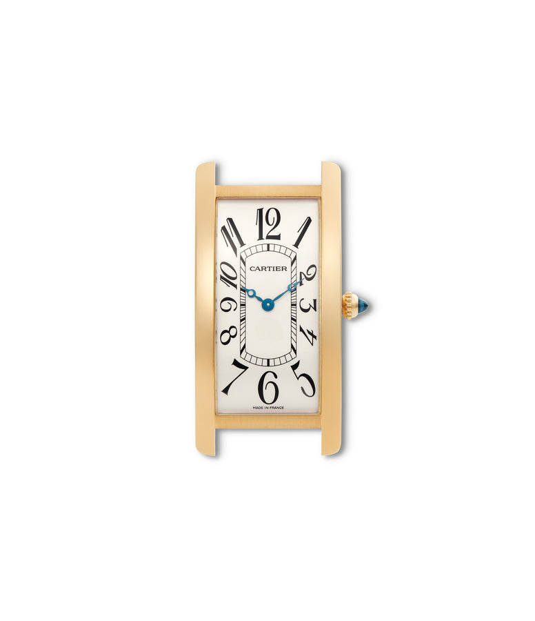 buy Cartier Tank Cintrée 2718 Yellow Gold preowned watch at A Collected Man London