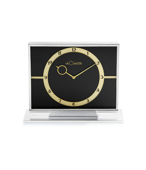 LeCoultre rare Modernist Art Deco clock objet d'art at A Collected Man London