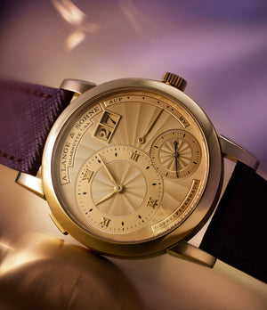 rare A. Lange & Söhne Lange 1 112.021 Yellow Gold preowned watch at A Collected Man London