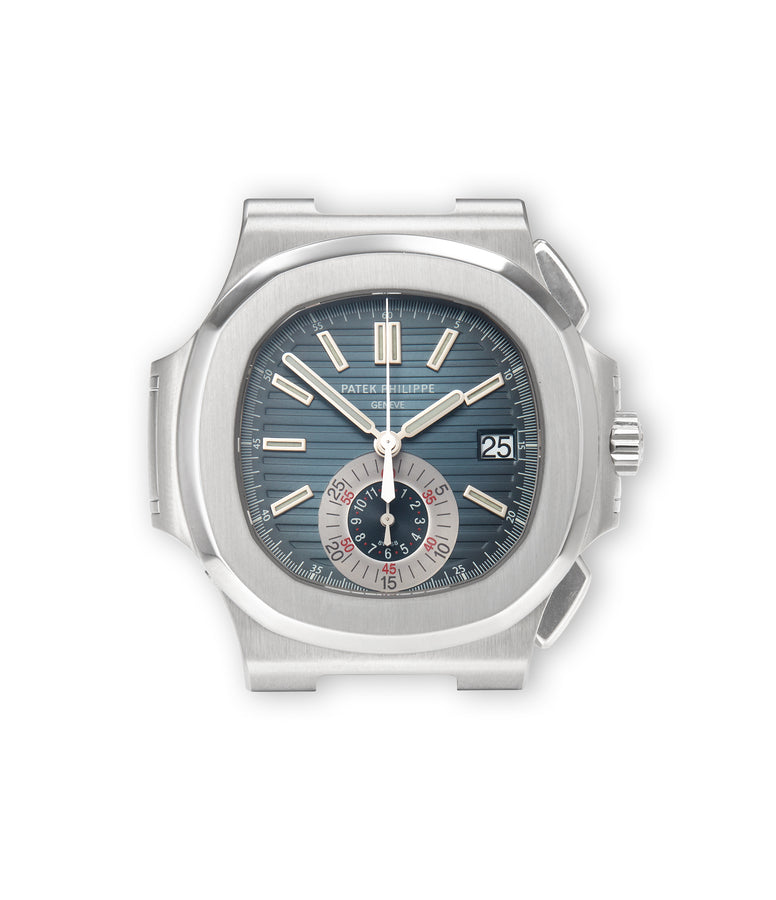buy Patek Philippe Chronograph Nautilus 5980A/1A-001 Stainless Steel preowned watch at A Collected Man London