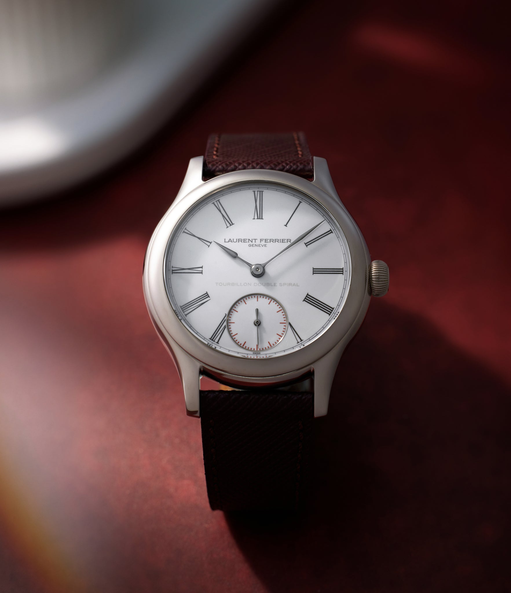 rare Laurent Ferrier Galet Classic Tourbillon Double Spiral   White Gold preowned watch at A Collected Man London