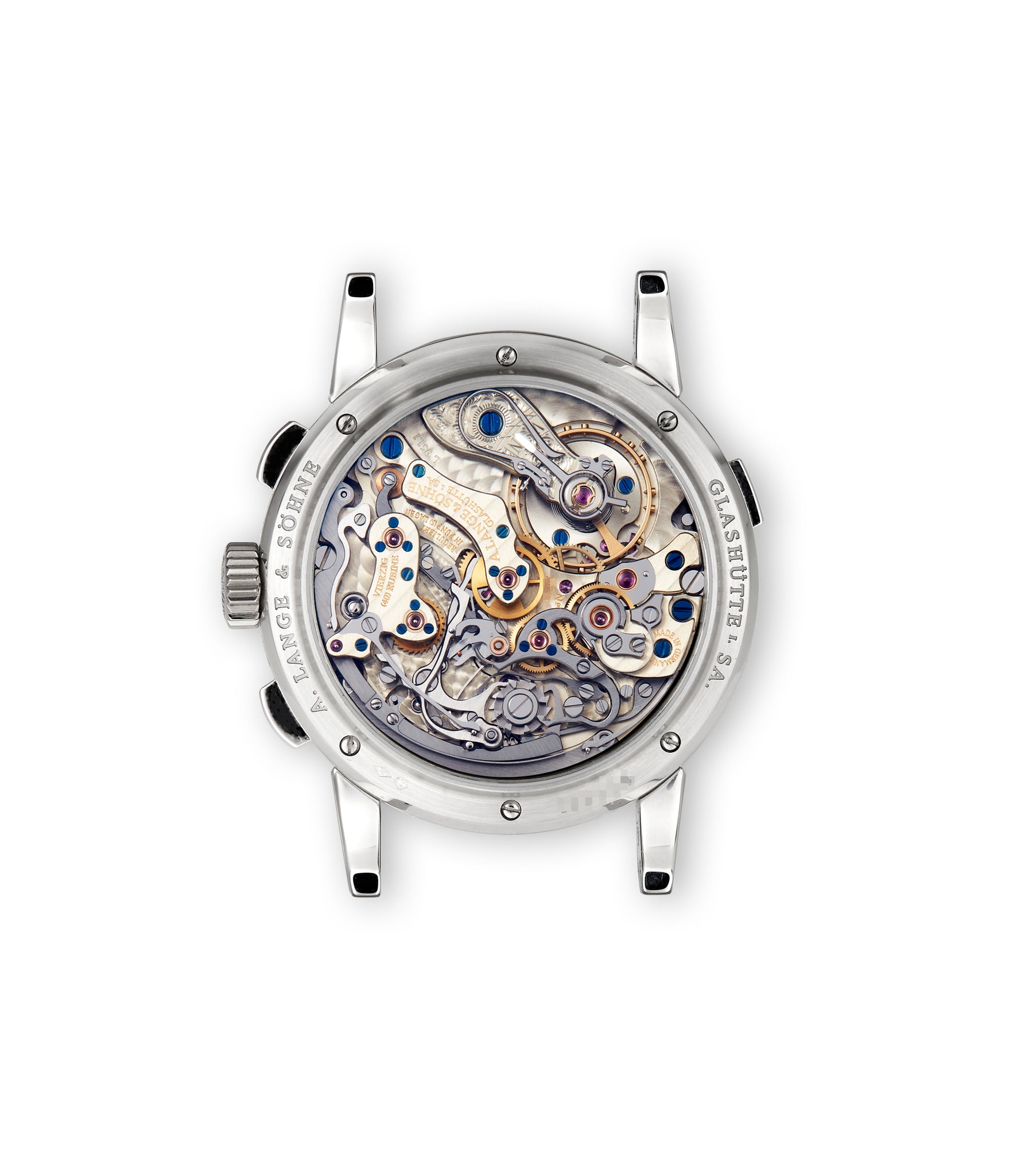 caseback A. Lange & Söhne Datograph 403.035F Platinum preowned watch at A Collected Man London