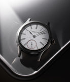 luxury rare pre-owned Laurent Ferrier Galet Classic Tourbillon Double Spiral   White Gold preowned watch at A Collected Man London