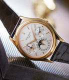 Yellow Gold Patek Philippe Perpetual Calendar 3940  preowned watch at A Collected Man Londo