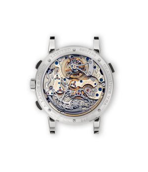 caseback A. Lange & Söhne Datograph Perpetual Tourbillon 740.056FE White Gold preowned watch at A Collected Man London