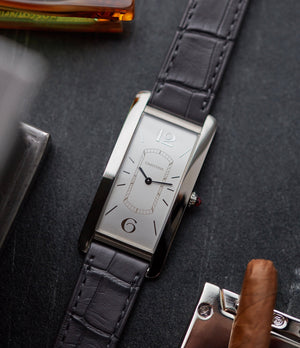 shop pre-owned Cartier Tank Cintrée platinum Limited Edition time-only dress watch for sale online A Collected Man London UK specialist rare watches
