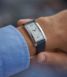 Limited Edition Cartier Tank Cintrée platinum time-only dress watch for sale online A Collected Man London UK specialist rare watches