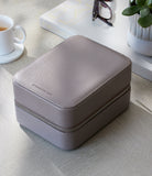 New York, four-watch box Four-watch box in fossi grey Saffiano leather | A Collected Man | Available Worldwide