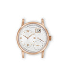 Front dial | buy A. Lange & Söhne Lange 1 111.032 Rose Gold preowned watch at A Collected Man London